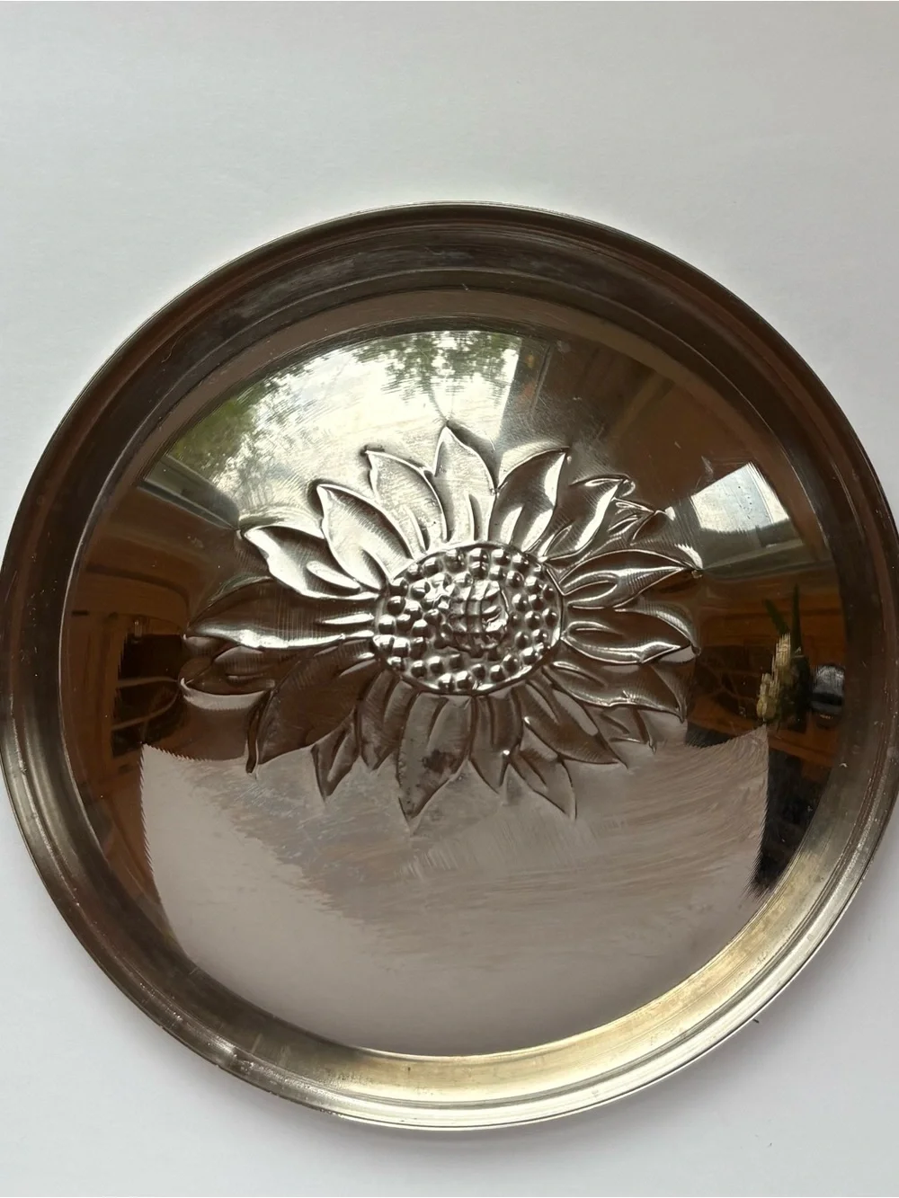 Stamped Sunflower Ring Dish